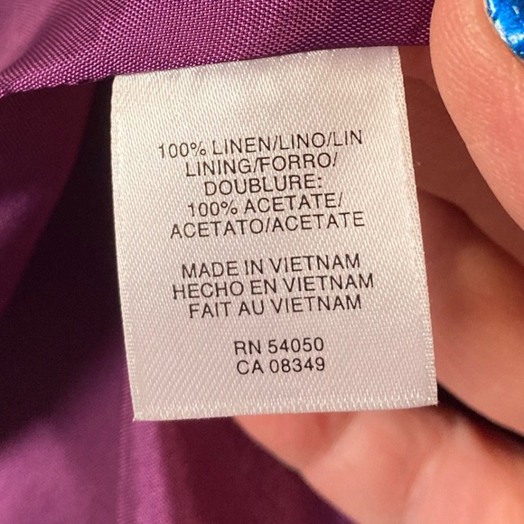 Jones New York Blazer Suit Jacket Purple - Picture 6 of 6